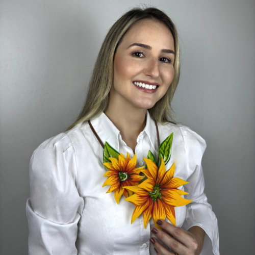 Aplicação Girassol 2 flores